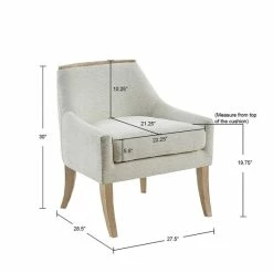 Cheap 😀 Madison Park Milana Ivory Accent Chair 😉 -Madison Park Sales unnamed file 3683