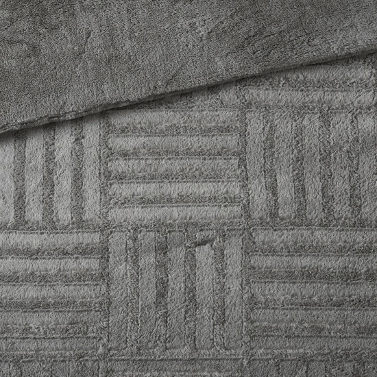 Wholesale 😀 Madison Park Polar Fur Down Alternative Comforter Mini Set Grey 🔥 7 Wholesale 😀 Madison Park Polar Fur Down Alternative Comforter Mini Set Grey 🔥 - Image 5