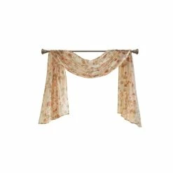 New 😀 Madison Park Abelia Printed Floral Voile Sheer Scarf Blush 😍 -Madison Park Sales unnamed file 3698