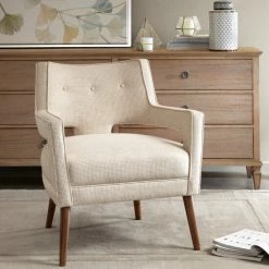 Flash Sale 🤩 Madison Park Nicoli Cream Accent Chair 😉