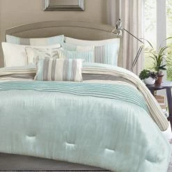 Best Pirce ❤️ Madison Park Eastridge Aqua 7-piece Comforter Set ❤️