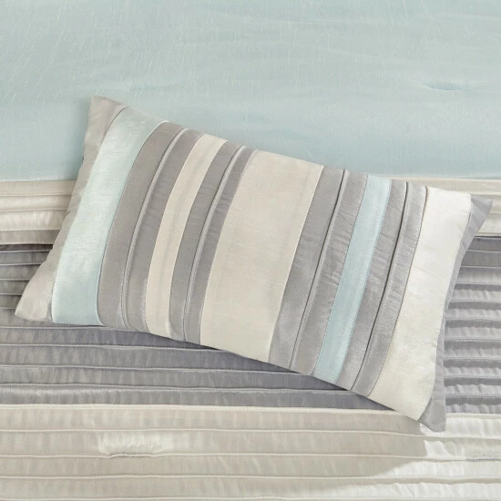 Best Pirce ❤️ Madison Park Eastridge Aqua 7-piece Comforter Set ❤️ 8 Best Pirce ❤️ Madison Park Eastridge Aqua 7-piece Comforter Set ❤️ - Image 6