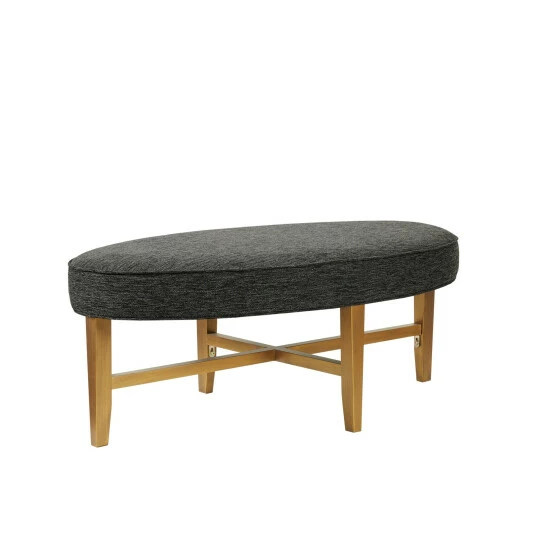 Brand new ๐ Madison Park Alina Dark Grey Oval Cocktail Ottoman ๐ 7 Brand new ๐ Madison Park Alina Dark Grey Oval Cocktail Ottoman ๐ - Image 5