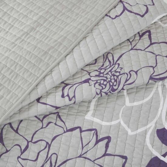 Outlet ๐ Madison Park Bridgette Purple 6-piece Coverlet Set ๐ 10 Outlet ๐ Madison Park Bridgette Purple 6-piece Coverlet Set ๐ - Image 8