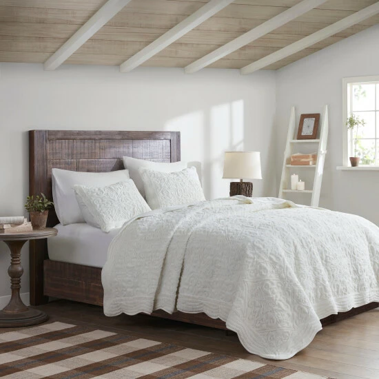 Buy ๐ Madison Park Elsa Ivory Embroidered Faux Fur Coverlet Set ๐ 5 Buy ๐ Madison Park Elsa Ivory Embroidered Faux Fur Coverlet Set ๐ - Image 3