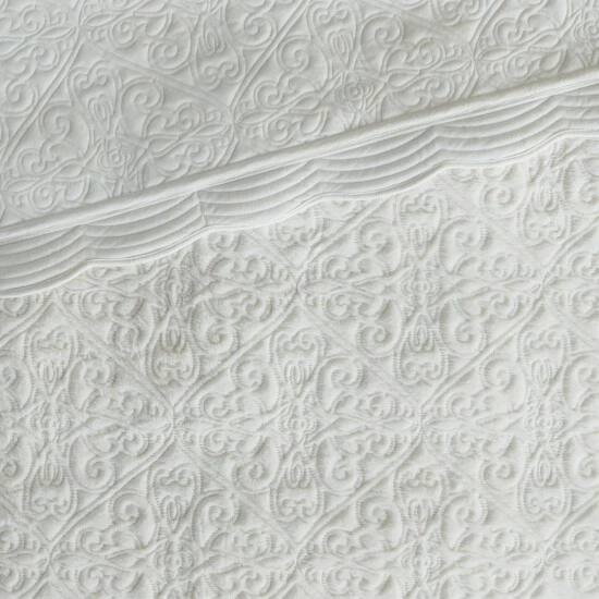 Buy ๐ Madison Park Elsa Ivory Embroidered Faux Fur Coverlet Set ๐ 8 Buy ๐ Madison Park Elsa Ivory Embroidered Faux Fur Coverlet Set ๐ - Image 6