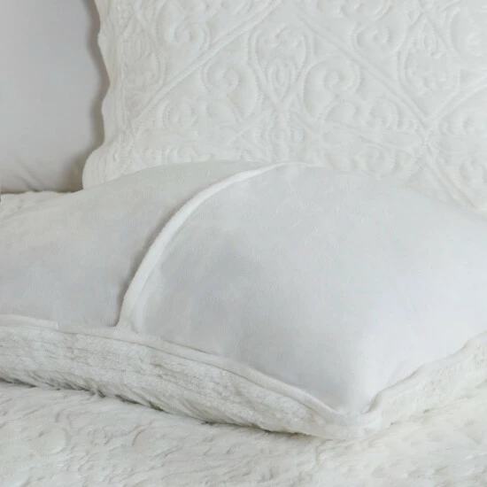 Buy ๐ Madison Park Elsa Ivory Embroidered Faux Fur Coverlet Set ๐ 10 Buy ๐ Madison Park Elsa Ivory Embroidered Faux Fur Coverlet Set ๐ - Image 8