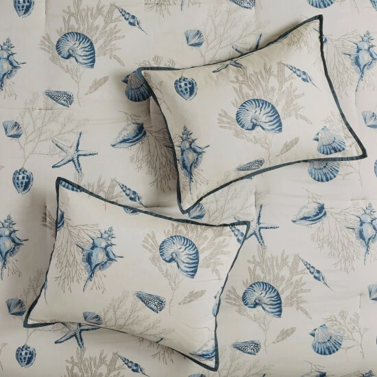 Top 10 ๐ Madison Park Nantucket Cotton Printed 7-piece Comforter Set Blue ๐ 8 Top 10 ๐ Madison Park Nantucket Cotton Printed 7-piece Comforter Set Blue ๐ - Image 6