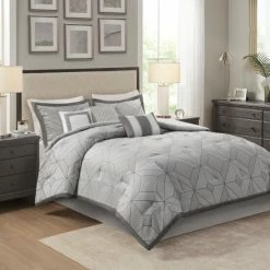 Best Sale 🥰 Madison Park Tatum Gray 7 Piece Jacquard Comforter Set 😍 -Madison Park Sales unnamed file 3857