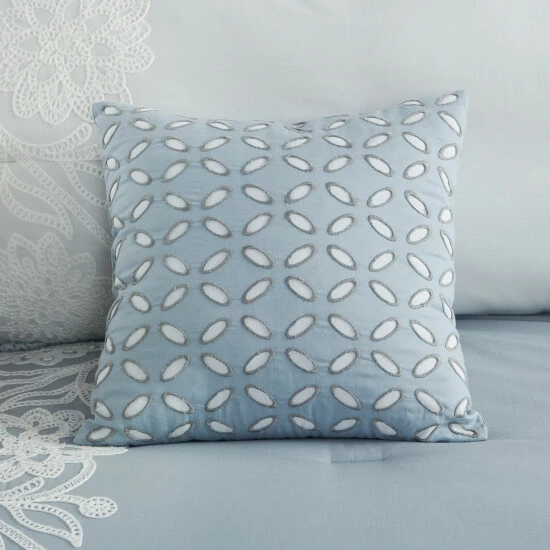 Discount ❤️ Madison Park Layla Blue 5 Piece Cotton Comforter Set ✔️ 7 Discount ❤️ Madison Park Layla Blue 5 Piece Cotton Comforter Set ✔️ - Image 5