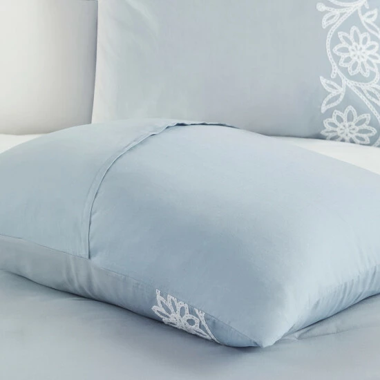 Discount ❤️ Madison Park Layla Blue 5 Piece Cotton Comforter Set ✔️ 8 Discount ❤️ Madison Park Layla Blue 5 Piece Cotton Comforter Set ✔️ - Image 6