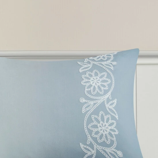 Discount ❤️ Madison Park Layla Blue 5 Piece Cotton Comforter Set ✔️ 9 Discount ❤️ Madison Park Layla Blue 5 Piece Cotton Comforter Set ✔️ - Image 7