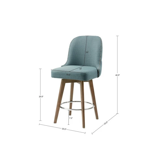 Buy ๐ Madison Park Heyes Counter Stool With 360 Degree Swivel Seat Natural ๐ฅฐ 7 Buy ๐ Madison Park Heyes Counter Stool With 360 Degree Swivel Seat Natural ๐ฅฐ - Image 5