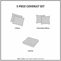 New 😍 Madison Park Dartmouth 5-piece Coverlet Set Red 🤩 -Madison Park Sales unnamed file 3897