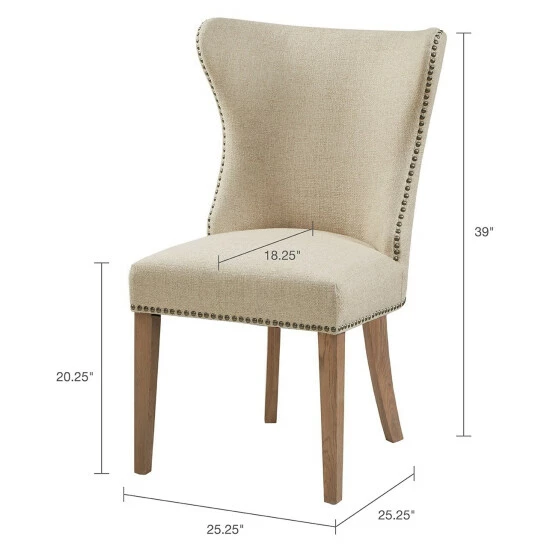 Cheap ๐ Madison Park Keeble Cream Dining Side Chair (Set Of 2) - 25.25"w X 25.25"d X 39"h ๐งจ 12 Cheap ๐ Madison Park Keeble Cream Dining Side Chair (Set Of 2) - 25.25"w X 25.25"d X 39"h ๐งจ - Image 10