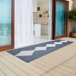 Buy ⌛ Madison Park Stella Navy/ White Modern Geo Indoor/ Outdoor Rug 🥰 -Madison Park Sales unnamed file 3925