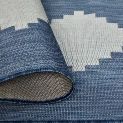 Buy ⌛ Madison Park Stella Navy/ White Modern Geo Indoor/ Outdoor Rug 🥰 -Madison Park Sales unnamed file 3933