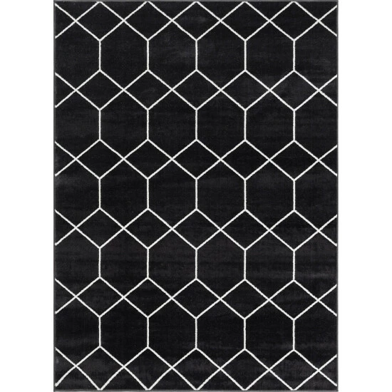 Hot Sale ๐ฅ Madison Park Bianca Trellis Geometric Woven Area Rug Black/cream ๐ 5 Hot Sale ๐ฅ Madison Park Bianca Trellis Geometric Woven Area Rug Black/cream ๐ - Image 3