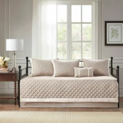 Outlet 🌟 Madison Park Levine Khaki 6 Piece Cotton Daybed Cover Set ❤️