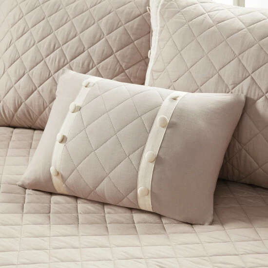 Outlet ๐ Madison Park Levine Khaki 6 Piece Cotton Daybed Cover Set โค๏ธ 11 Outlet ๐ Madison Park Levine Khaki 6 Piece Cotton Daybed Cover Set โค๏ธ - Image 9