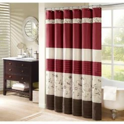 Madison Park Sales 29 Buy ๐ Madison Park Belle Faux Silk Embroidered Floral Shower Curtain ๐คฉ