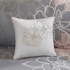 Flash Sale 🌟 Madison Park Brianna Grey/ Blush Cotton Sateen Printed 6-piece Duvet Cover Set 🔔 -Madison Park Sales unnamed file 4004