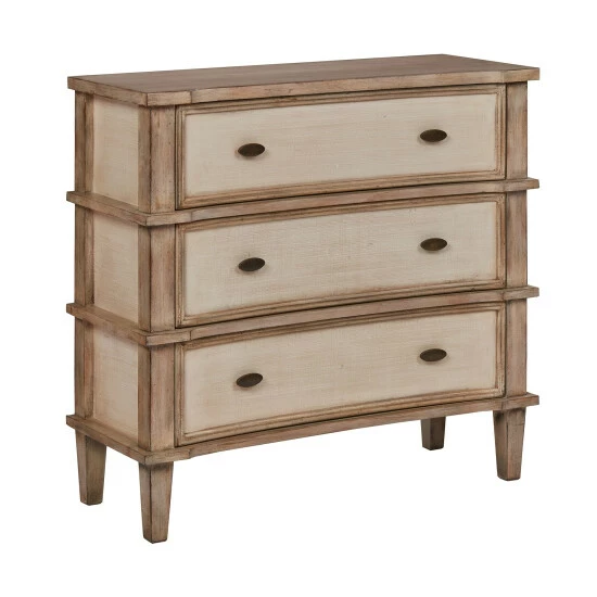 Outlet 🥰 Madison Park Diego Natural/ Cream 3 Drawer Chest 🔥 3 Outlet 🥰 Madison Park Diego Natural/ Cream 3 Drawer Chest 🔥