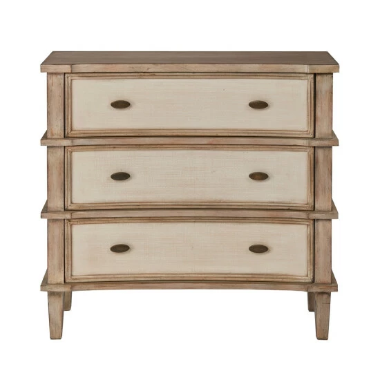 Outlet 🥰 Madison Park Diego Natural/ Cream 3 Drawer Chest 🔥 4 Outlet 🥰 Madison Park Diego Natural/ Cream 3 Drawer Chest 🔥 - Image 2