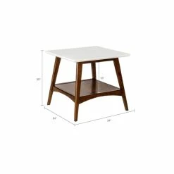 Brand new 🤩 Madison Park Avalon End Table Off-white/pecan 🥰 -Madison Park Sales unnamed file 401