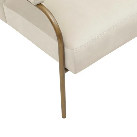 Outlet โค๏ธ Madison Park Samantha Beige Upholstered Open Arm Metal Leg Accent Chair ๐งจ 8 Outlet โค๏ธ Madison Park Samantha Beige Upholstered Open Arm Metal Leg Accent Chair ๐งจ - Image 6