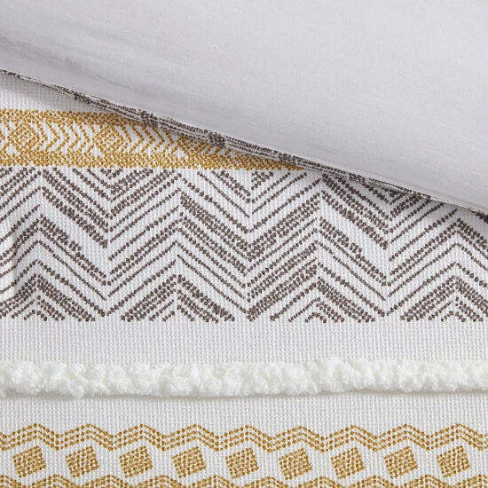 Flash Sale ๐ฏ Madison Park Aella Yellow/ Charcoal Cotton Printed Duvet Cover Set โจ 12 Flash Sale ๐ฏ Madison Park Aella Yellow/ Charcoal Cotton Printed Duvet Cover Set โจ - Image 10