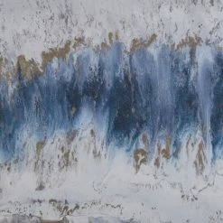 Best Pirce ⭐ Madison Park Blue Embrace Framed Canvas With Gel 🧥 Coat And Gold Foil With MDF Backer 👍 -Madison Park Sales unnamed file 4141