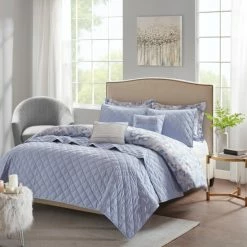 Buy ๐ Madison Park Zinnia Blue 8 Piece Printed Seersucker Comforter And Coverlet Set Collection ๐ 15 Buy ๐ Madison Park Zinnia Blue 8 Piece Printed Seersucker Comforter And Coverlet Set Collection ๐ -Madison Park Sales unnamed file 4158