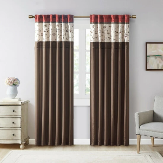 Outlet 👍 Madison Park Belle Embroidered Window Curtain Panel 😉 4 Outlet 👍 Madison Park Belle Embroidered Window Curtain Panel 😉 - Image 2