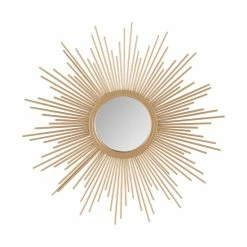 Deals 🔔 Madison Park Fiore Sunburst Small Mirror Gold ✔️ -Madison Park Sales unnamed file 418