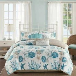 Cheap ๐คฉ Madison Park Pacific Grove 6 Piece Cotton Sateen Duvet Cover Set (Insert Excluded) Coral โญ