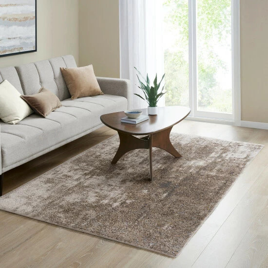 Budget ๐ Madison Park Alexandria Grey/ Cream Cozy Shag Abstract Area Rug ๐ 3 Budget ๐ Madison Park Alexandria Grey/ Cream Cozy Shag Abstract Area Rug ๐