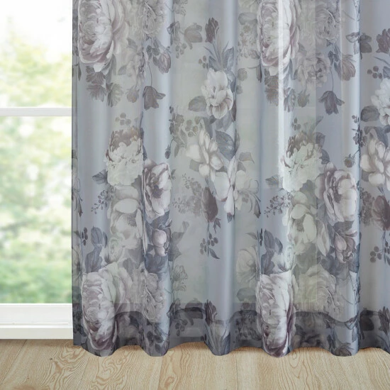 New โญ Madison Park Abelia Printed Floral Twist Tab Top Voile Sheer Navy ๐ 8 New โญ Madison Park Abelia Printed Floral Twist Tab Top Voile Sheer Navy ๐ - Image 6