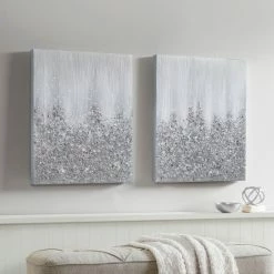 Buy ⌛ Madison Park Glimmer 100-percent Hand Brush Heavy Textured Glitz Embellished Canvas 2 Piece Set ✨ -Madison Park Sales unnamed file 4236