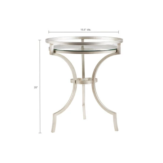 Best Sale ⭐ Madison Park Harold Silver/ Metal Accent Table 🌟 5 Best Sale ⭐ Madison Park Harold Silver/ Metal Accent Table 🌟 - Image 3