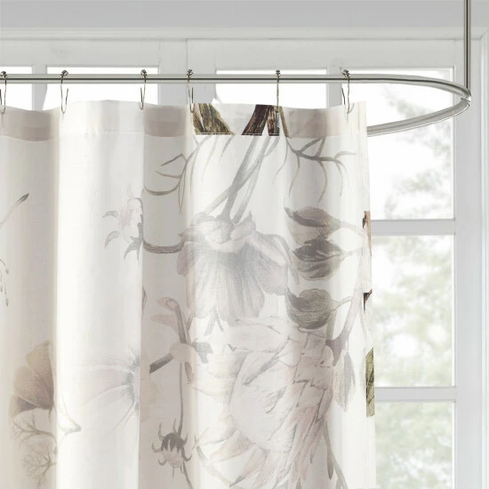 New ๐ Madison Park Gisele Printed Cotton Shower Curtain Blush ๐ 5 New ๐ Madison Park Gisele Printed Cotton Shower Curtain Blush ๐ - Image 3