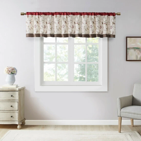 Brand new ✔️ Madison Park Belle Embroidered Window Valance 😀 12 Brand new ✔️ Madison Park Belle Embroidered Window Valance 😀 - Image 10