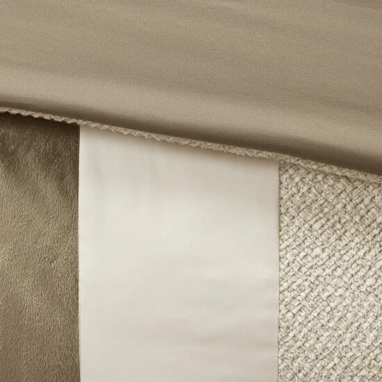 New ✨ Madison Park Wagner Taupe/ Brown 7 Piece Comforter Set 👍 8 New ✨ Madison Park Wagner Taupe/ Brown 7 Piece Comforter Set 👍 - Image 6