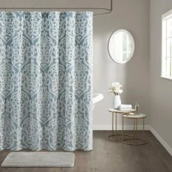 Deals ⌛ Madison Park Dillon Jacquard 72x72" Shower Curtain Navy ✔️ -Madison Park Sales unnamed file 4407