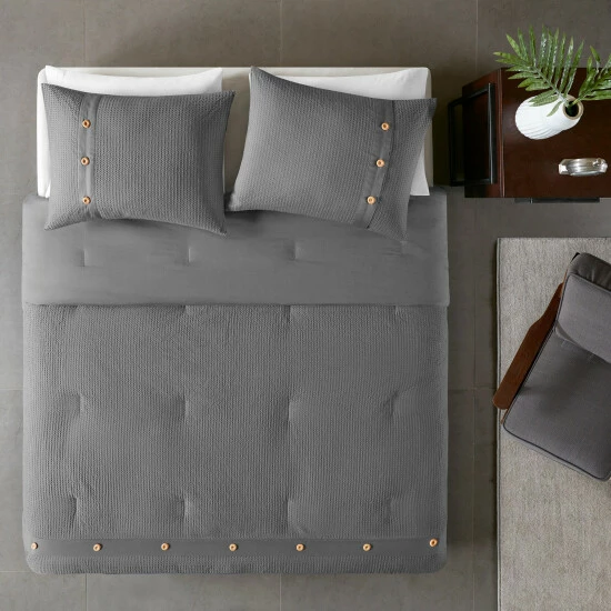 Cheapest ๐ฏ Madison Park Rianon Grey Cotton Waffle Weave Comforter Set ๐งจ 9 Cheapest ๐ฏ Madison Park Rianon Grey Cotton Waffle Weave Comforter Set ๐งจ - Image 7