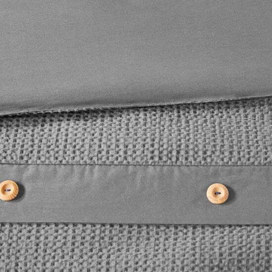 Cheapest ๐ฏ Madison Park Rianon Grey Cotton Waffle Weave Comforter Set ๐งจ 11 Cheapest ๐ฏ Madison Park Rianon Grey Cotton Waffle Weave Comforter Set ๐งจ - Image 9