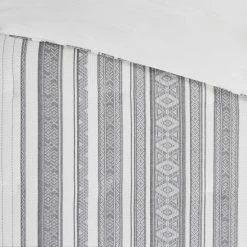 Hot Sale 😍 Madison Park Ezra Gray Cotton Waffle Jacquard Duvet Cover Set ✔️ -Madison Park Sales unnamed file 4429