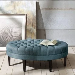 Best deal โจ Madison Park Chase Blue Surfboard Tufted Ottoman ๐ฅ