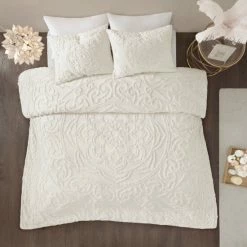 Brand new 😍 Madison Park Virginia Tufted Cotton Chenille Medallion Comforter Set Grey 👏 -Madison Park Sales unnamed file 448