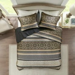 Buy ⌛ Madison Park Prudence Reversible Jacquard Coverlet Set Black/Gold 🛒 -Madison Park Sales unnamed file 4483